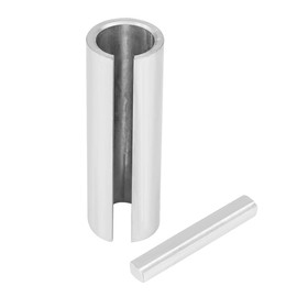 Crank Shaft Sleeve Adapter, High Strength Steel 3/4" to 1" Inch Gas Engine Pulley Adapter Crank Shaft Sleeve Adapter with Step Key Auto maintenance tool