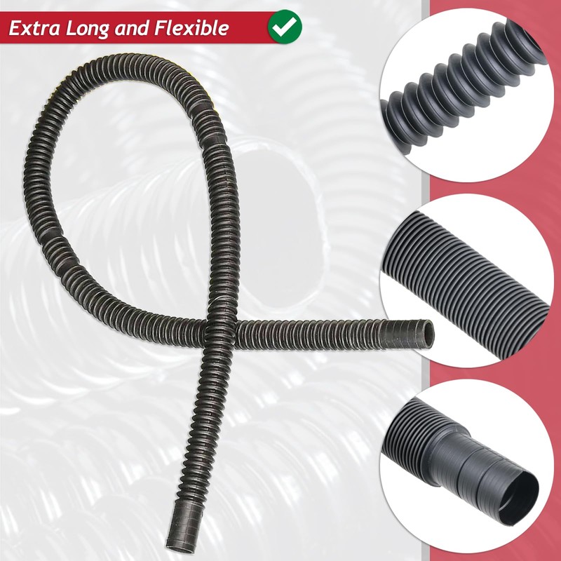 SPARES2GO Universal Extra Long Bath Sink Overflow Tube Flexible Extendable