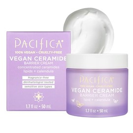 Pacifica Crema facial para reparacin de barreras de cermica vegana, crema hidratante diaria, crema hidratante, aprobada por la asociacin ecezma,...   