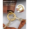 TIMULTI Round Shape Carabiner Key Holder, Stylish, Titanium, Lightweight, Small,