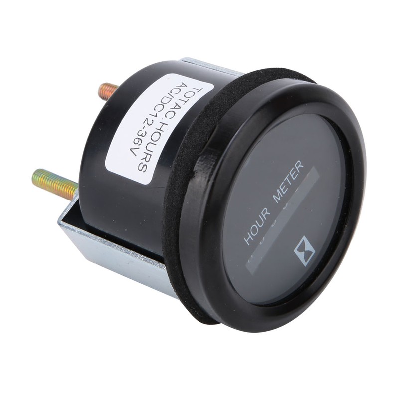 Waterproof Indicator Light Hour Meter for Engineering Vehicle Generator 0-99999.9