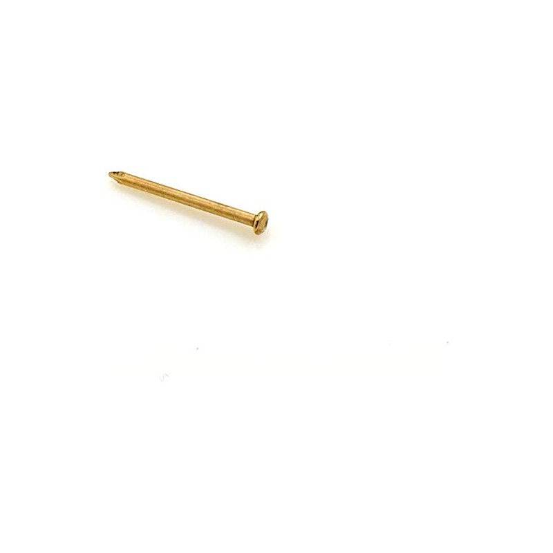 Design61 Round Head Nails 1.2 x 20 mm Brass Plated