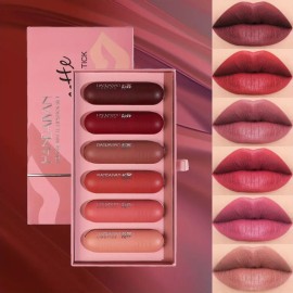 Set Labiales En Barra Hidratantes Larga Duración M172-6color/set