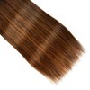 Ombre Brown Human Hair Bundles Highlight Straight Bundles 14 16