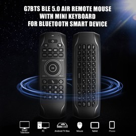 VBESTLIFE Sprachfernbedienung, Air Mouse Tastatur Bluetooth Air Fernbedienung, für TV Box Computer Smart Television(G7BTS Bluetooth-Version ohne Empfänger)