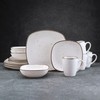 Pfaltzgraff Decker Square 16 Piece Dinnerware Set, Service for 4,