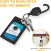 4 pieces lanyard, extendible, durable retractable key ring, retractable key