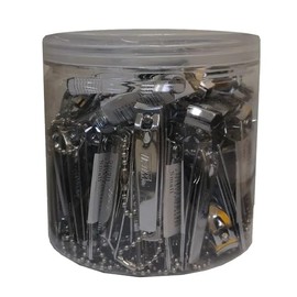 Small Nail Clippers in Jar, Case of 72, Travel Size, Professional Grade