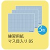 Kuretake KN37-55 Paper, Water Book, Practice Paper, With Squares, B5,