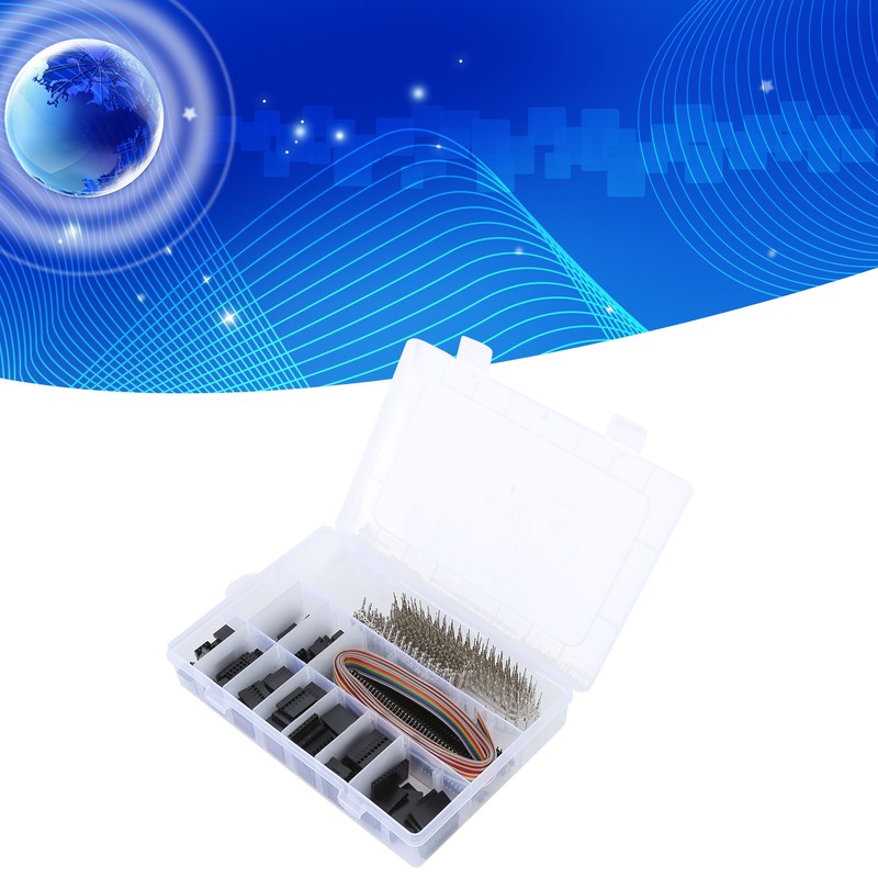 666pcs Pin Connector Brass ABS AntiOxidation Coating Crimp Adapter for