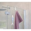 SOMA Shower Cubicle Hooks Transparent 8 mm Set of 4