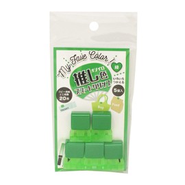 TOHKIN OSMC-L5G Push Color Smart Clip, Green, 5 Pieces, Pressing Activity, Presentation