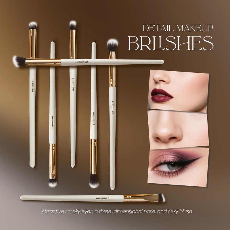 Makeup Brushes Set Professional & Beginner Friendly with Uniquely Designed