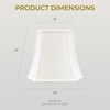 Royal Designs Square Cut Corner Bell Basic Lamp Shade, White,