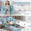 VEVOR Kids Couch, 2-in-1 Toddler Chairs Comfy, Toddler Couch Sofa