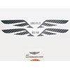 Hood Trunk Wing Emblem Carbon Sticker 2PC & Wing Metal