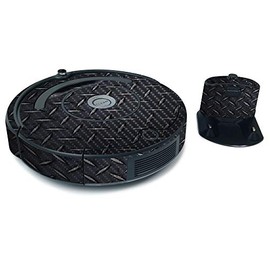 MightySkins Carbon Fiber Skin for iRobot Roomba 675 Max Coverage - Black Diamond Plate | Protective, Durable Textured Carbon Fiber Finish | Easy to Apply, Remove, and Change Styles | Made in The USA