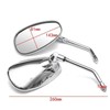 TDR Chrome 10mm Rear View Side Mirrors for Triumph Bonneville