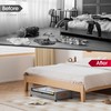 Yecaye Under Bed Storage with Wheels, 2 Pack Under Bed