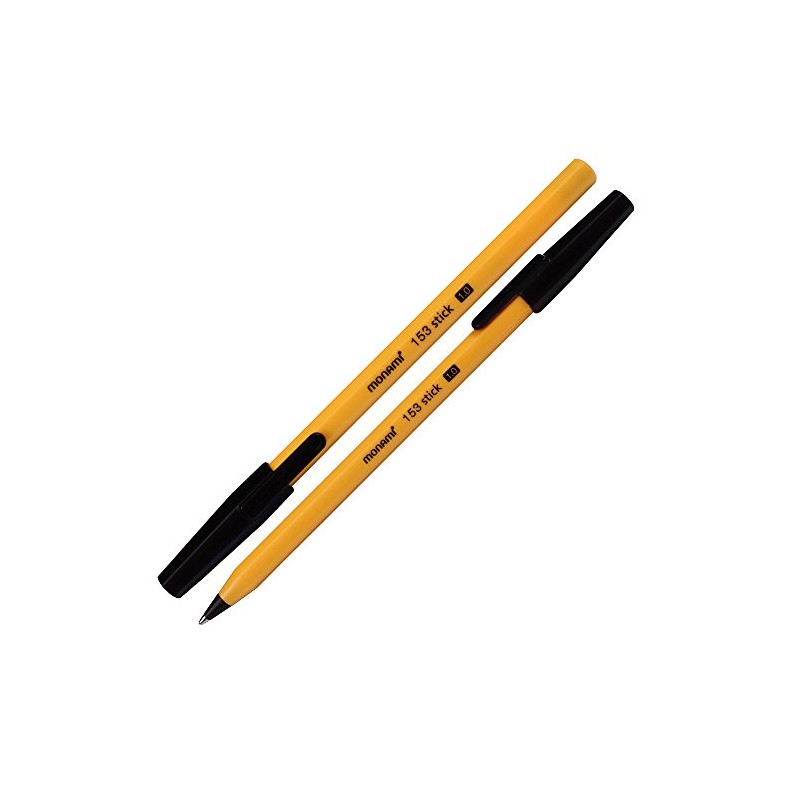 Monami 153 Sticks Ballpoint Pen 1.0 Mm Dozen Box (Black