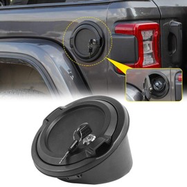 RT-TCZ - Tapón de llenado de combustible para puerta con bloqueo de gas, accesorios para Jeep Wrangler JL JLU Unlimited Sport Rubicon Sahara 2 puertas y 4 puertas