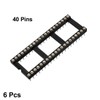 sourcing map 6pcs DIP IC Chip Socket Adaptor 2.54mm Pitch