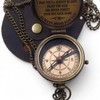 KHUMYAYAD - Brass Compass with Inspirational Saying for Son Engraved