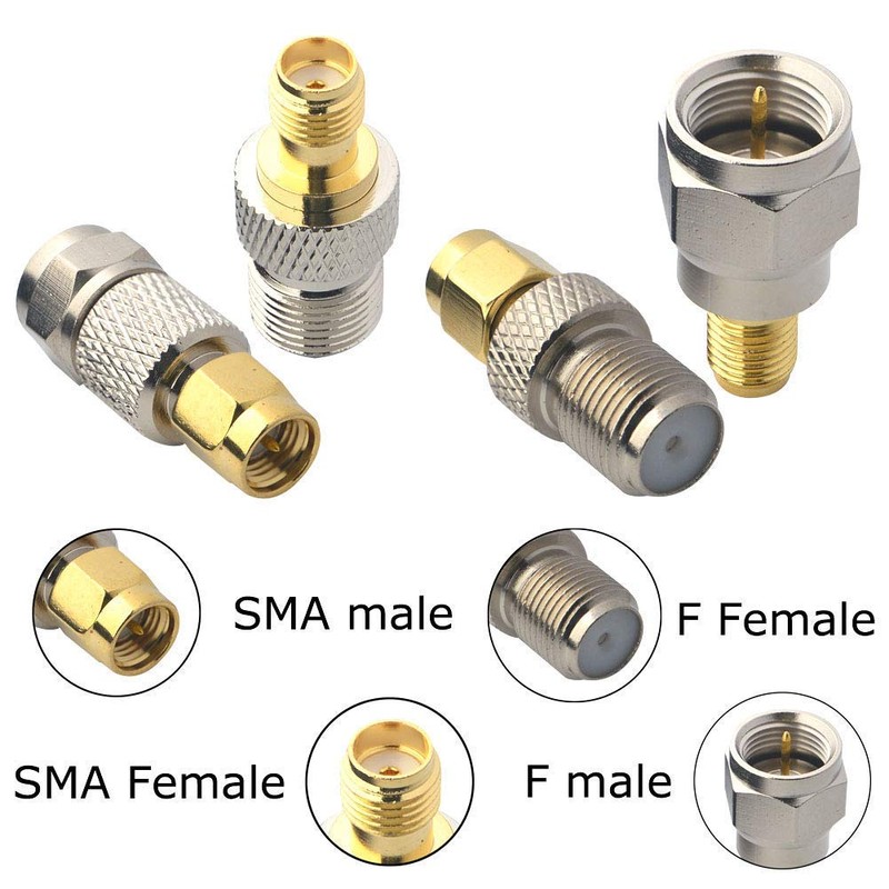 onelinkmore SMA to F Coax Kit RF Coaxial Adapter Kits