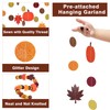 jijAcraft Fall Leaf Garland Banner – 4PCS Thanksgiving Garland, Fall