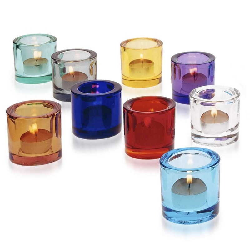 Iittala Kivi - 60mm tealight Support. Color Nuevo Transparent Red