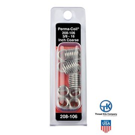 Perma-Coil 208-106 Thread Insert Pack 3/8-16 12PC Helicoil 5521-6