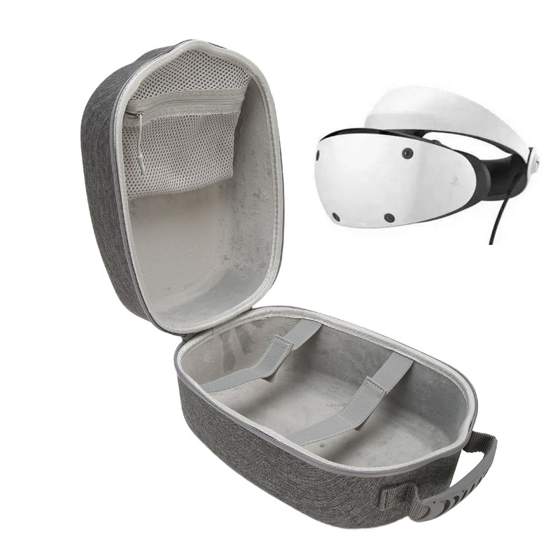 VR Headset Travel Case EVA Gray Anti Fall Portable VR
