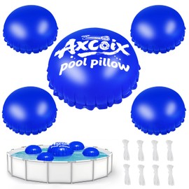 5 Pack Pool Pillows for Above Ground Pools, 5x5 FT+4 Pack 3x3 FT Cold-Resistant Pool Pillows for Closing Winter, Thicken Pool Pillows Pool Closing Kit Winterizing Kit for Above Ground (8* 13ft Ropes)