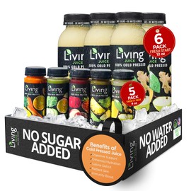 O2 Living Fresh Start Organic Juice Drink - 12oz (6-Pack) + 4oz (5-Pack) Variety - Cold-Pressed, No Added Sugars or Water, Naturally Sweetened from Fruits, Fresh Pressed, Rich in Nutrients & Vitamins