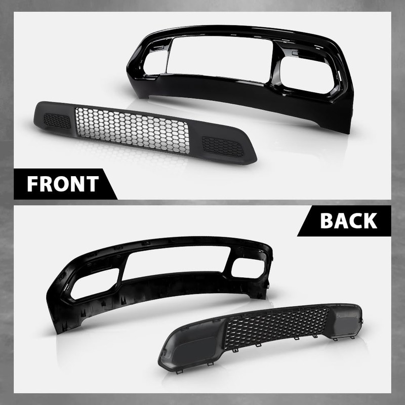 G-PLUS Front Lower Grille & Bumper Grill Bezel Compatible with