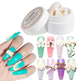 MIZHSE Solid Builder Gel Sculpture Solid Nail Extension Gel for Nail, Non-Sticky Hand Builder Gel Carving Gel Modeling Nail Art Gel 15g (0.5 FL OZ)