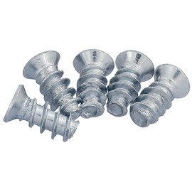 HEXATON Euro Screws with Countersunk Head - 6 x 9.5 mm - Pack of 100 - Furniture Screws for Hinges Drawer Guides