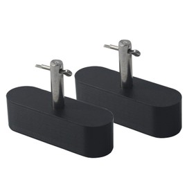 Uiuilz 2PCS Futon Oblong Glide Roller/Slider/Dowel Hardware Part Piece with Pin Shaft