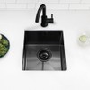 13x15 Undermount Bar Sink, Swift Horse 13 Inch 16-Gauge Black