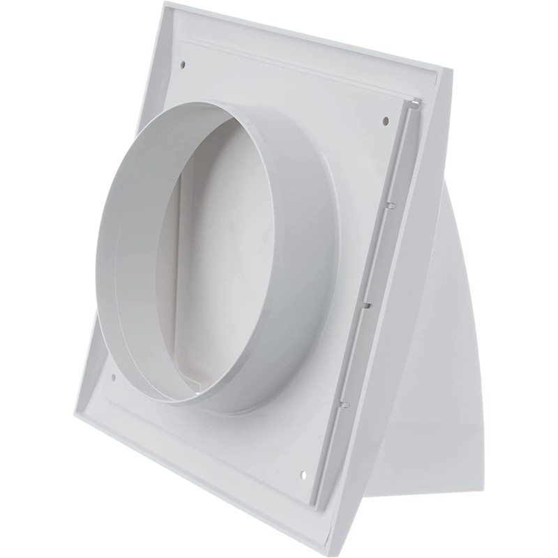 Ø 125mm / 5 inch White Plastic Cowled Ventilation Grille
