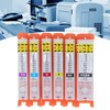 6Pcs Printer Ink Cartridge with Permanent Chip Eco Friendly 6