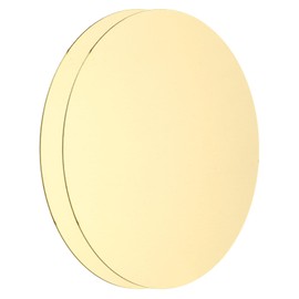 sourcing map 2 Pcs Round Brass Plate, 80mm (3.15") Dia 1.5mm Thickness H62 Brass Copper Plates for Crafts, DIY, Electrical Repairs, Industrial Use