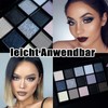 EONFAVE 15 Colours Smoky Eyeshadow Palette, Dark Punk Soft Matte