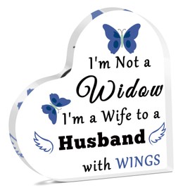 Memorial Gifts for Loss of Husband In Memory of Husband Acrylic Plaque for Friends Sympathy Gifts for Loss of Husband Remembrance Funeral Condolence Loss Memorial Keepsake