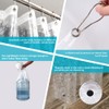 Ga-Geetopia Extra Long - EVA Clear Shower Curtain Liner, Pebble