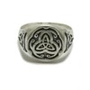Sterling silver Celtic men's ring solid hallmarked 925 Triskelion R001790