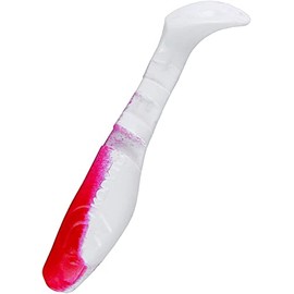 Relax Kopyto 3 Inch Rubber Fish Zander Artificial Bait 003 Red White Pack of 10