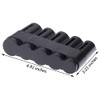 Black Plastic Compact 5 Coin Sorter Holder for Waiters, Taxis,