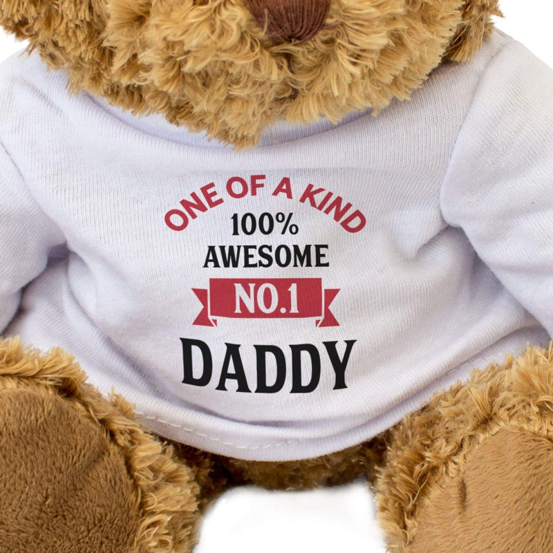 NUMBER ONE DADDY - Teddy Bear - Cute Soft Cuddly