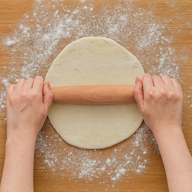 Elsjoy 12 Pack 8 Inch Small Wood Rolling Pins, Non-Stick